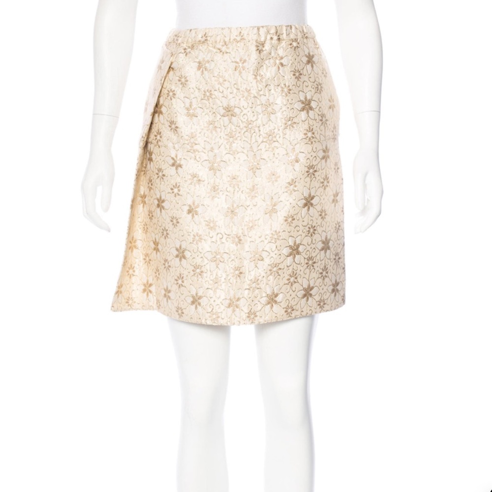 Marni Gold Brocade Skirt NWT